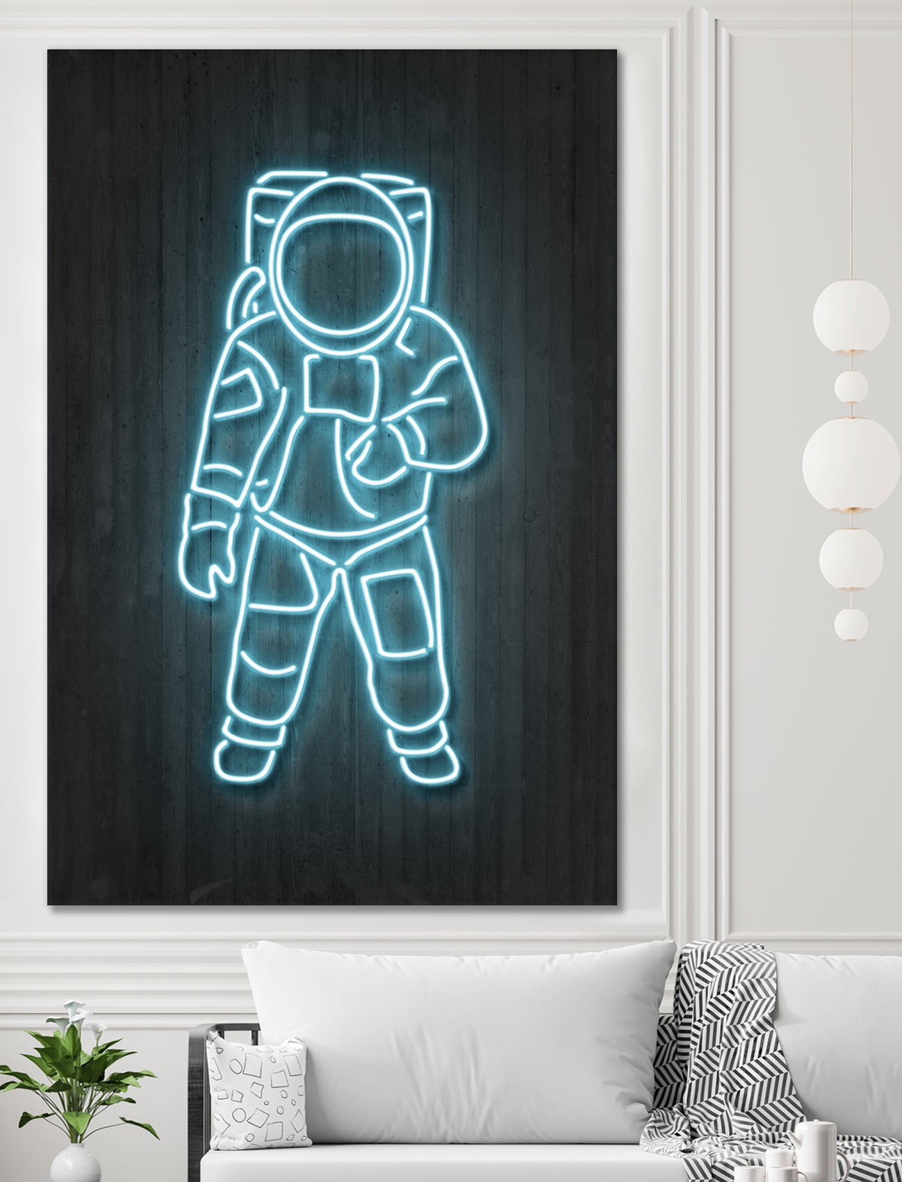 Astronaut by Octavian Mihai Mielu on GIANT ART - blue digital painting