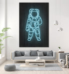 Astronaut by Octavian Mihai Mielu on GIANT ART - blue digital painting