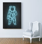 Astronaut by Octavian Mihai Mielu on GIANT ART - blue digital painting