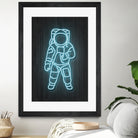 Astronaut by Octavian Mihai Mielu on GIANT ART - blue digital painting