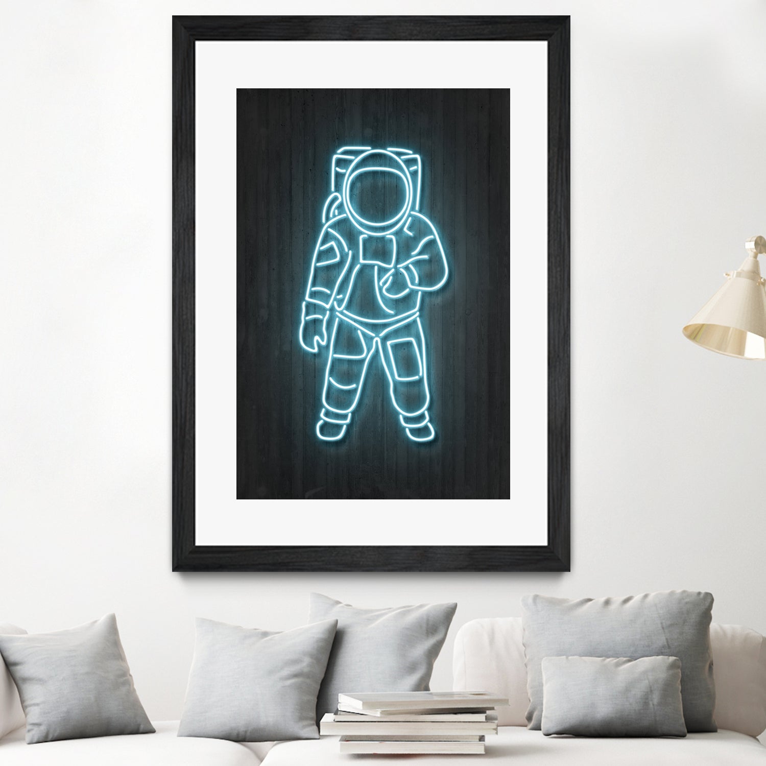 Astronaut by Octavian Mihai Mielu on GIANT ART - blue digital painting