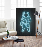 Astronaut by Octavian Mihai Mielu on GIANT ART - blue digital painting