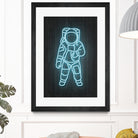 Astronaut by Octavian Mihai Mielu on GIANT ART - blue digital painting