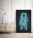 Astronaut by Octavian Mihai Mielu on GIANT ART - blue digital painting