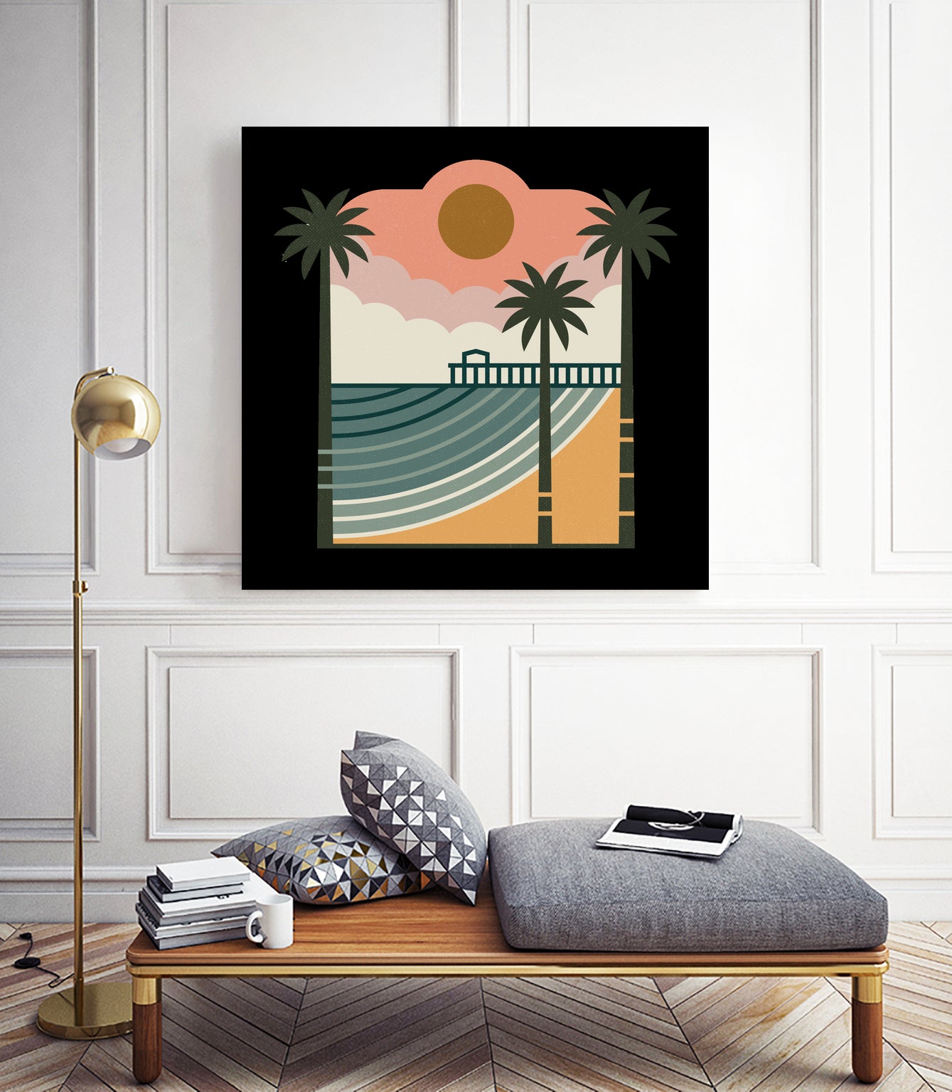 The Pier by Rick Crane on GIANT ART - white digital drawing