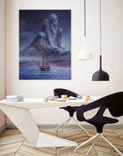 Giant Ice Sculpture Gallion by Rigaud Mickaël on GIANT ART - blue photo manipulation