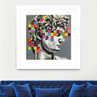 Pixel david by eugenia retana on GIANT ART - gray mixed media