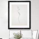 One Line nude by Christophe Louis on GIANT ART - brown digital drawing