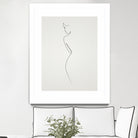 One Line nude by Christophe Louis on GIANT ART - brown digital drawing