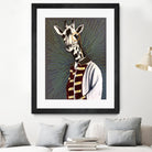 Mr giraffe by eugenia retana on GIANT ART - gray mixed media