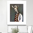 Mr giraffe by eugenia retana on GIANT ART - gray mixed media