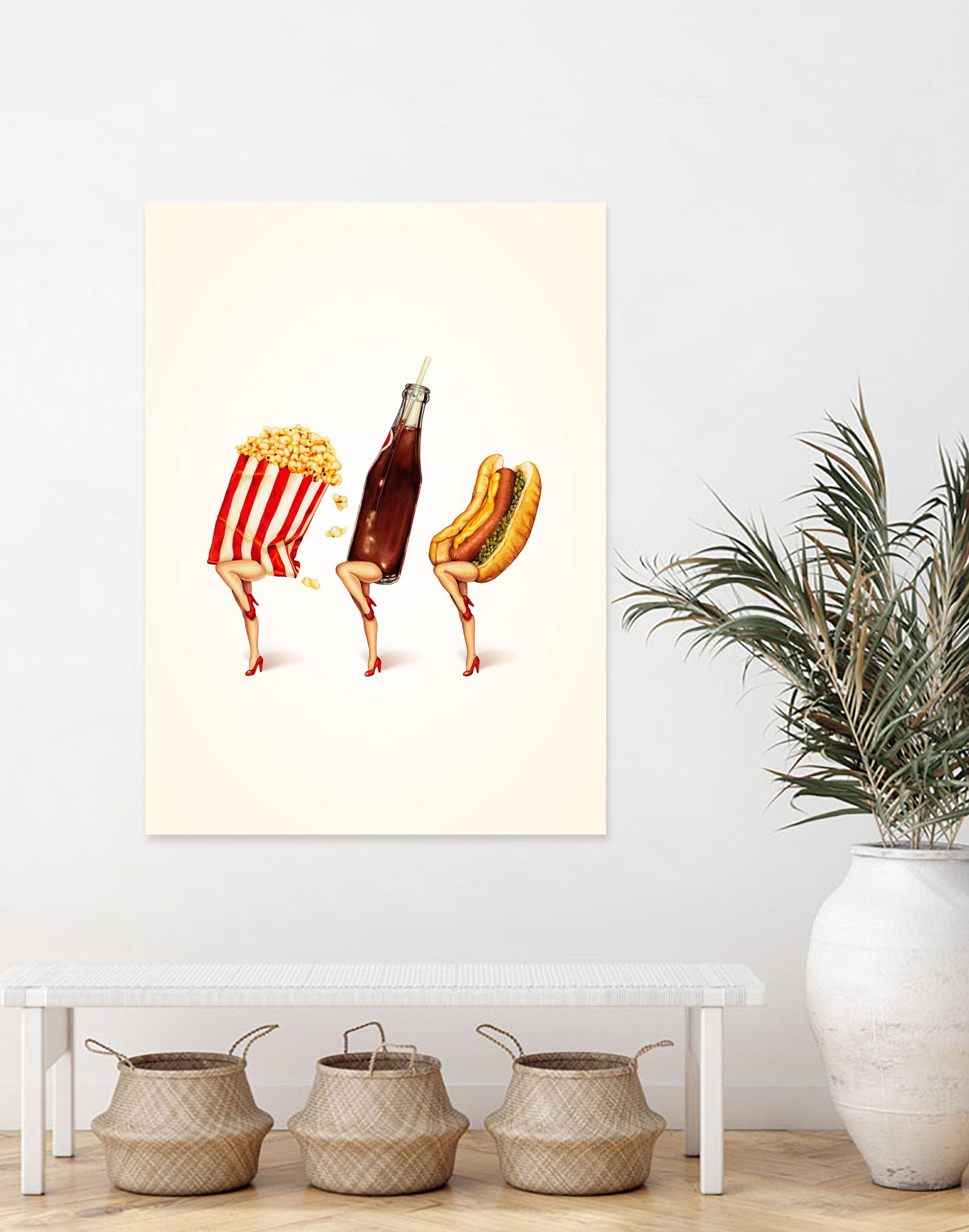 Let's All Go to the Lobby by Kelly Gilleran on GIANT ART - white mixed media