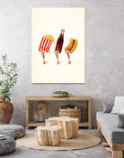 Let's All Go to the Lobby by Kelly Gilleran on GIANT ART - white mixed media