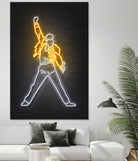 Freddy Mercury by Octavian Mihai Mielu on GIANT ART - yellow 3d art