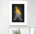 Freddy Mercury by Octavian Mihai Mielu on GIANT ART - yellow 3d art