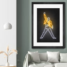 Freddy Mercury by Octavian Mihai Mielu on GIANT ART - yellow 3d art