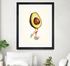 Avocado Girl by Kelly Gilleran on GIANT ART - green mixed media