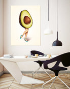 Avocado Girl by Kelly Gilleran on GIANT ART - green mixed media