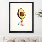 Avocado Girl by Kelly Gilleran on GIANT ART - green mixed media