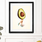 Avocado Girl by Kelly Gilleran on GIANT ART - green mixed media