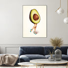 Avocado Girl by Kelly Gilleran on GIANT ART - green mixed media