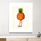 Pineapple Girl by Kelly Gilleran on GIANT ART - yellow mixed media