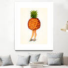 Pineapple Girl by Kelly Gilleran on GIANT ART - yellow mixed media