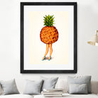 Pineapple Girl by Kelly Gilleran on GIANT ART - yellow mixed media