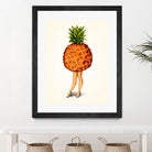 Pineapple Girl by Kelly Gilleran on GIANT ART - yellow mixed media