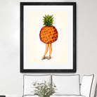 Pineapple Girl by Kelly Gilleran on GIANT ART - yellow mixed media