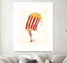 Popcorn Girl by Kelly Gilleran on GIANT ART - white mixed media