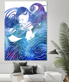 Nereid CXXXVI by Stevyn Llewellyn on GIANT ART - blue digital painting