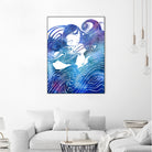 Nereid CXXXVI by Stevyn Llewellyn on GIANT ART - blue digital painting