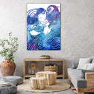 Nereid CXXXVI by Stevyn Llewellyn on GIANT ART - blue digital painting