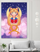 Sailor Moon by Enrique Valles on GIANT ART - orange vector illustration