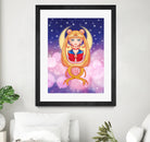 Sailor Moon by Enrique Valles on GIANT ART - orange vector illustration