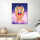 Sailor Moon by Enrique Valles on GIANT ART - orange vector illustration