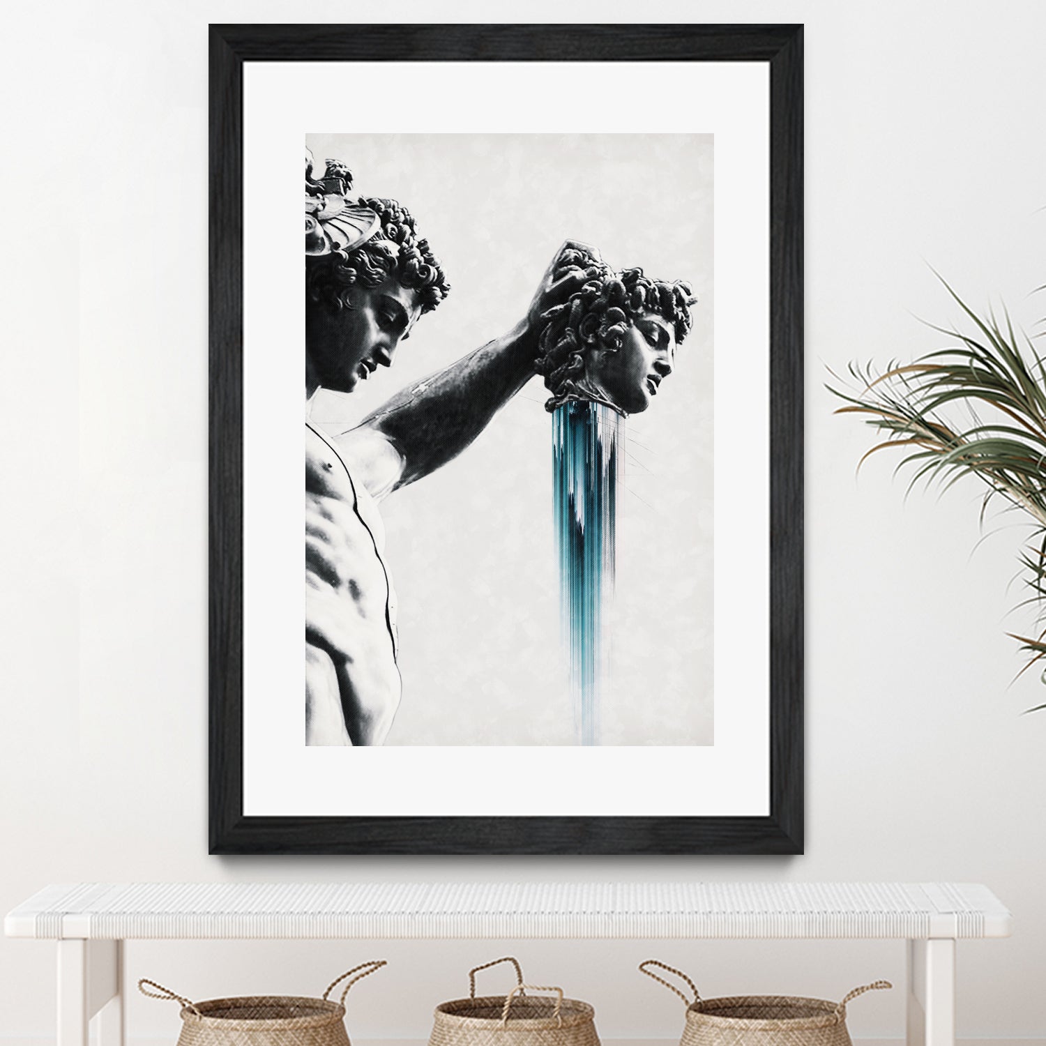 Perseus and  Medusa by Menelaos Trompoukis on GIANT ART - gray digital painting