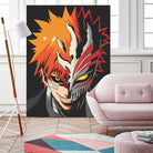 ICHIGO HOLLOW MASK Bleach by Muhamat Azmi Muna on GIANT ART - white character design