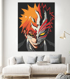 ICHIGO HOLLOW MASK Bleach by Muhamat Azmi Muna on GIANT ART - white character design