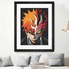 ICHIGO HOLLOW MASK Bleach by Muhamat Azmi Muna on GIANT ART - white character design