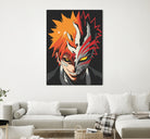 ICHIGO HOLLOW MASK Bleach by Muhamat Azmi Muna on GIANT ART - white character design