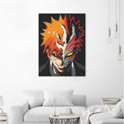 ICHIGO HOLLOW MASK Bleach by Muhamat Azmi Muna on GIANT ART - white character design