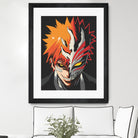 ICHIGO HOLLOW MASK Bleach by Muhamat Azmi Muna on GIANT ART - white character design