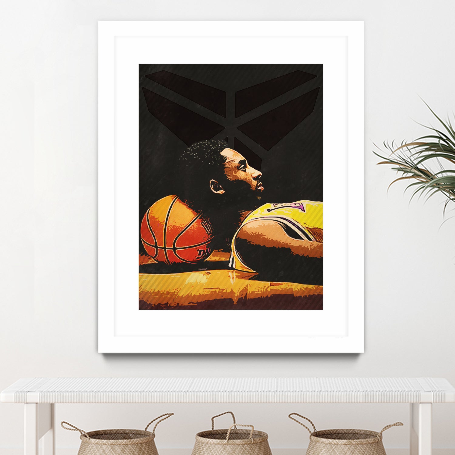 kobe bryant by Yusman Paringotan hotmartogi Pasaribu on GIANT ART - black photo illustration