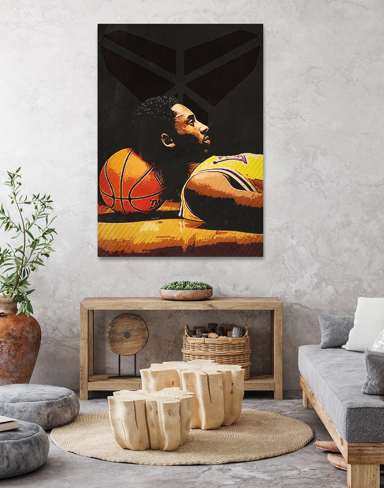 kobe bryant by Yusman Paringotan hotmartogi Pasaribu on GIANT ART - black photo illustration