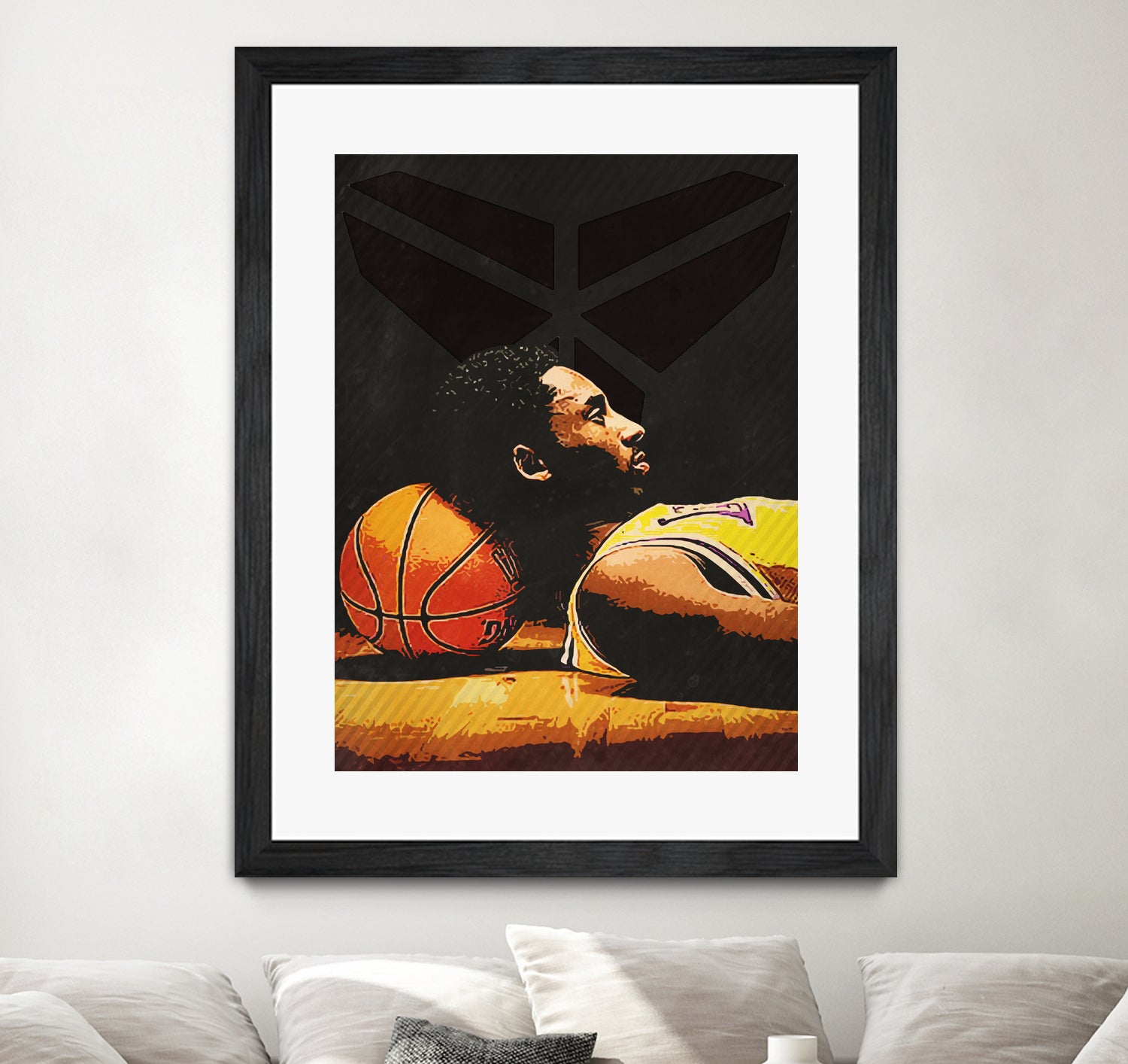 kobe bryant by Yusman Paringotan hotmartogi Pasaribu on GIANT ART - black photo illustration