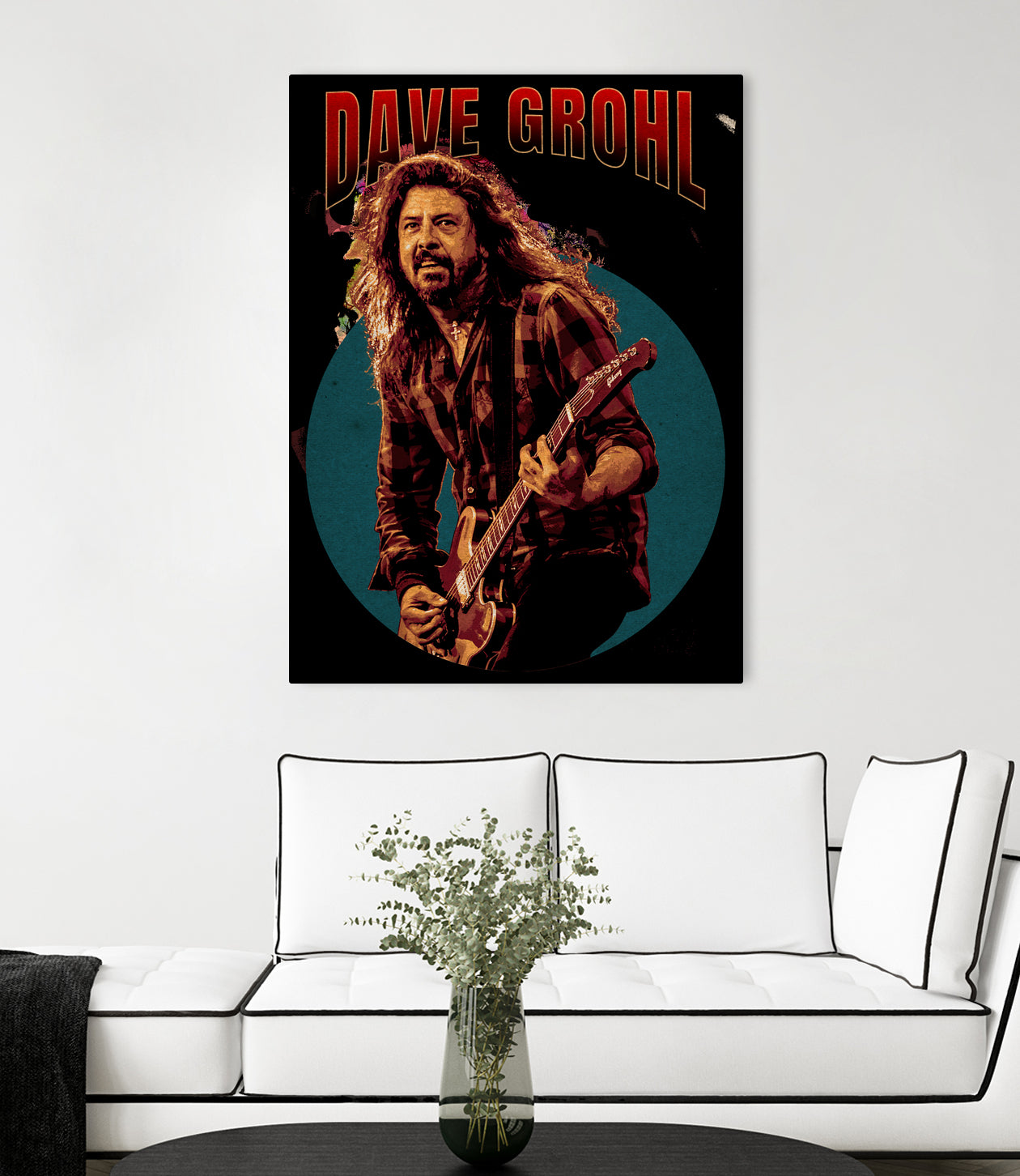 Dave Grohl Live in Show by ade niroi91 on GIANT ART - white photo illustration