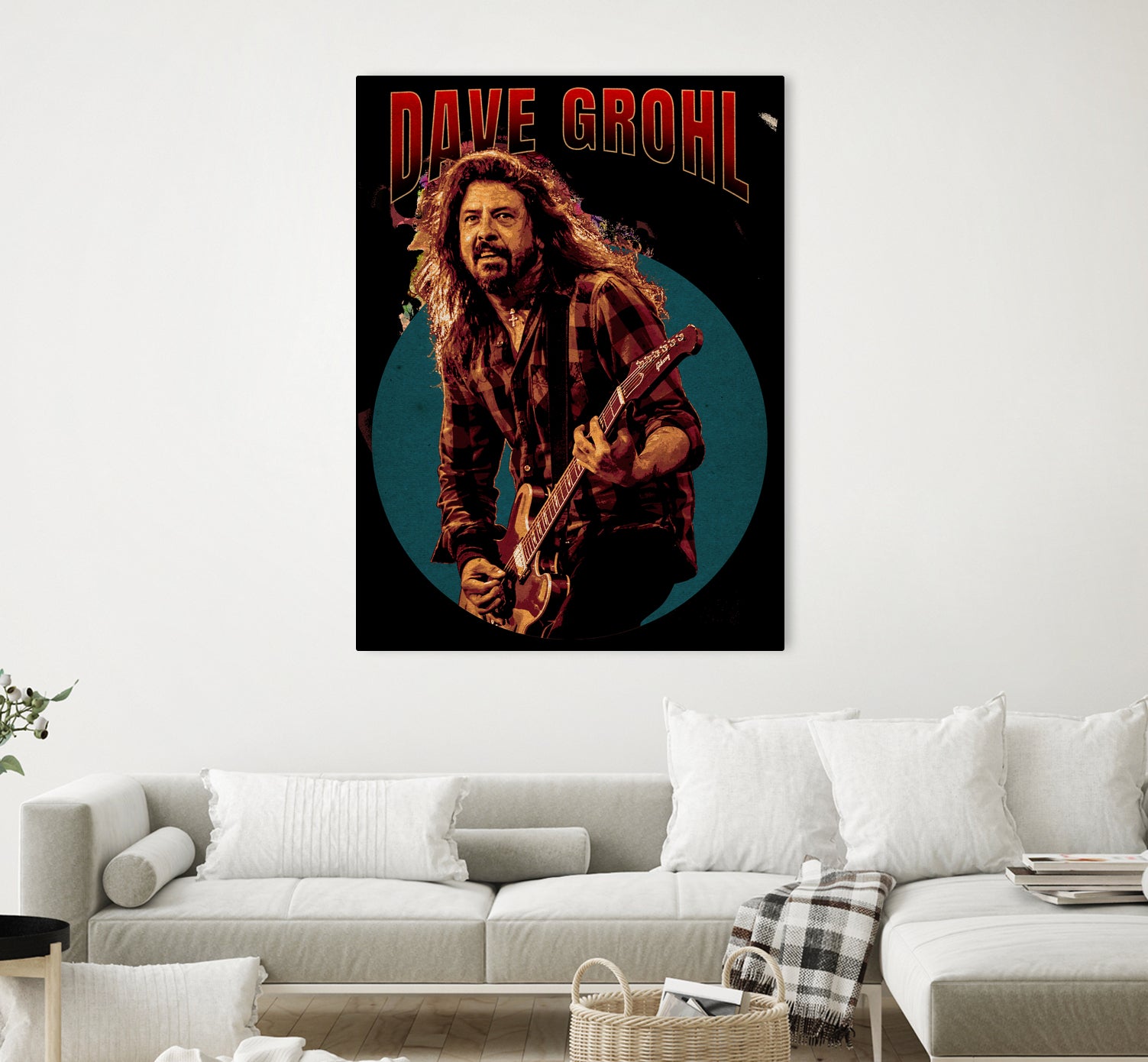 Dave Grohl Live in Show by ade niroi91 on GIANT ART - white photo illustration