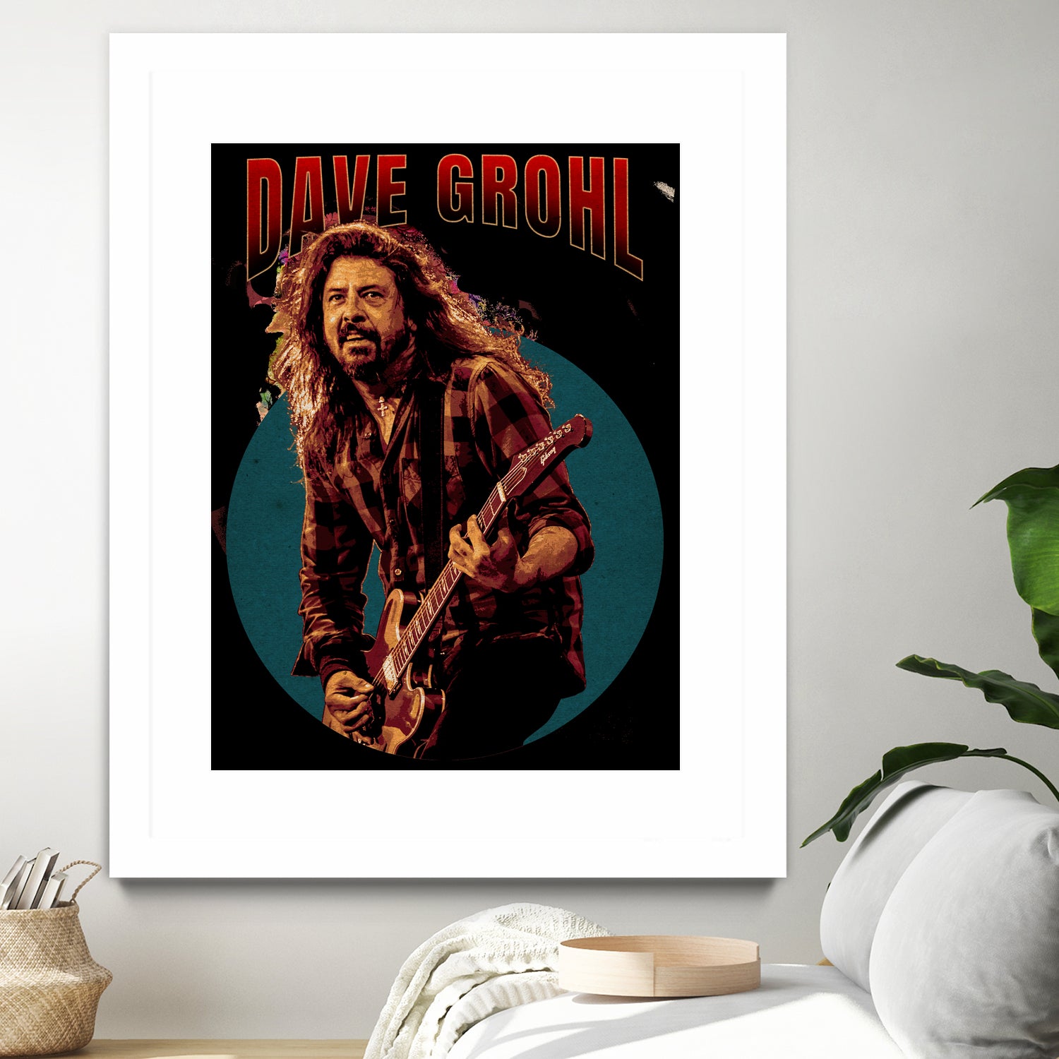 Dave Grohl Live in Show by ade niroi91 on GIANT ART - white photo illustration